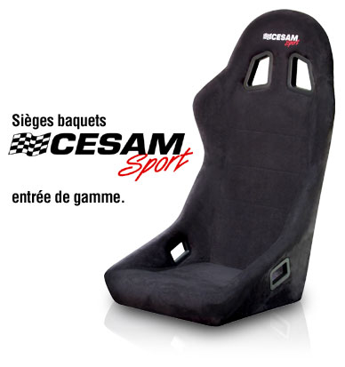 Siges baquets CESAM SPORT : entre de gamme